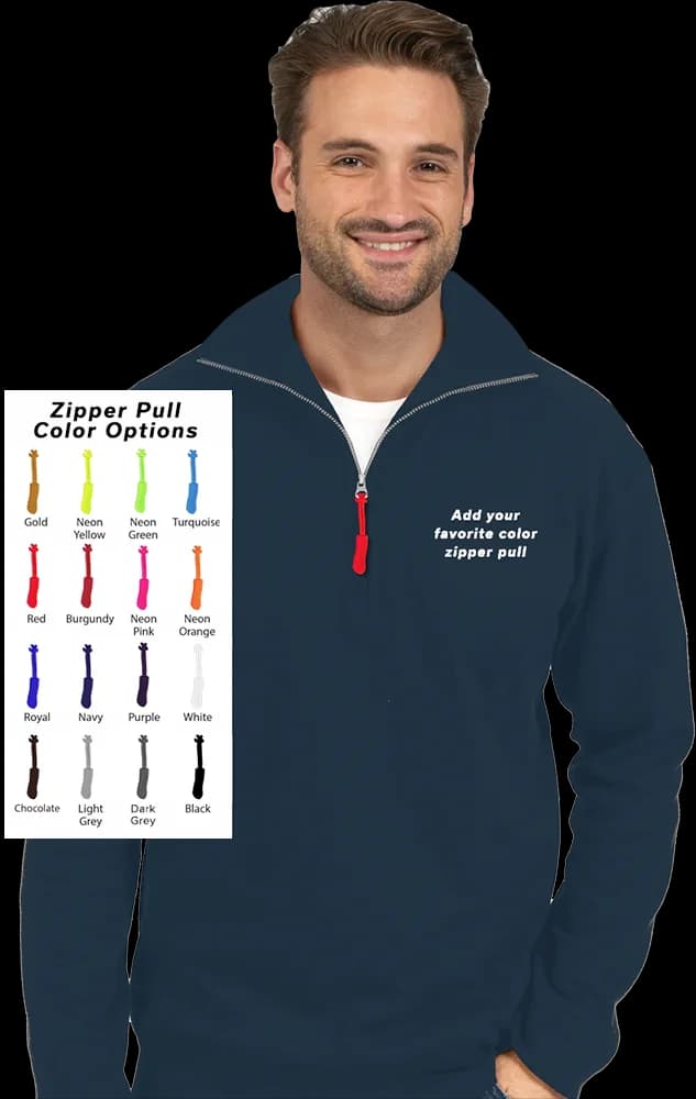 Blue Generation Custom Zipper Pull 1/4 Zip Pullover