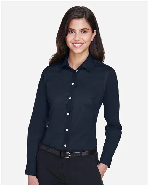 Devon & Jones Women's Crown Collection® Solid Stretch Twill Woven Dress Shirt