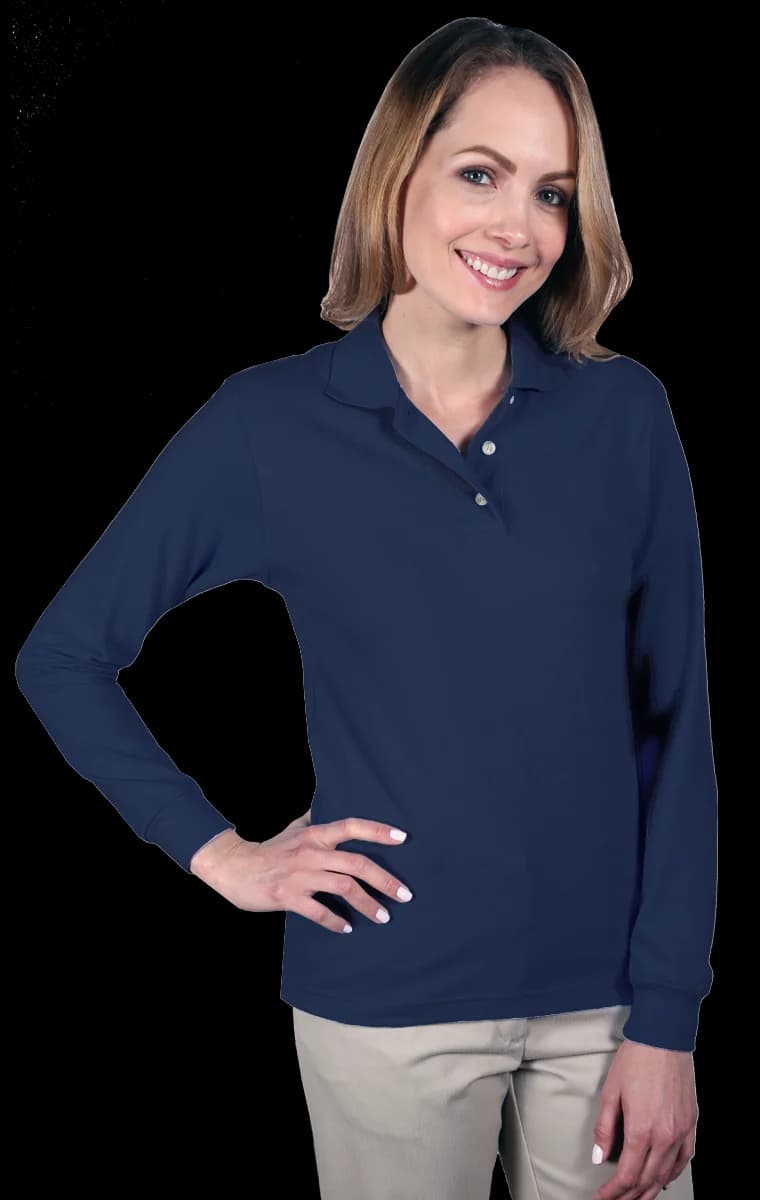 Blue Generation Ladies' Superblend L/S Polo