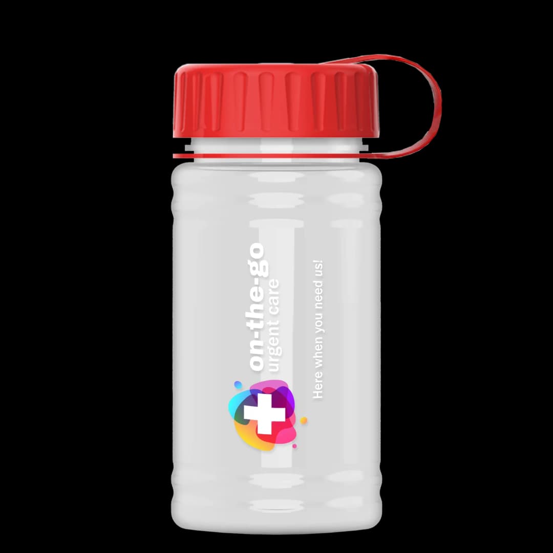 Mini RPET Bottle with Tethered Lid - 16 oz.