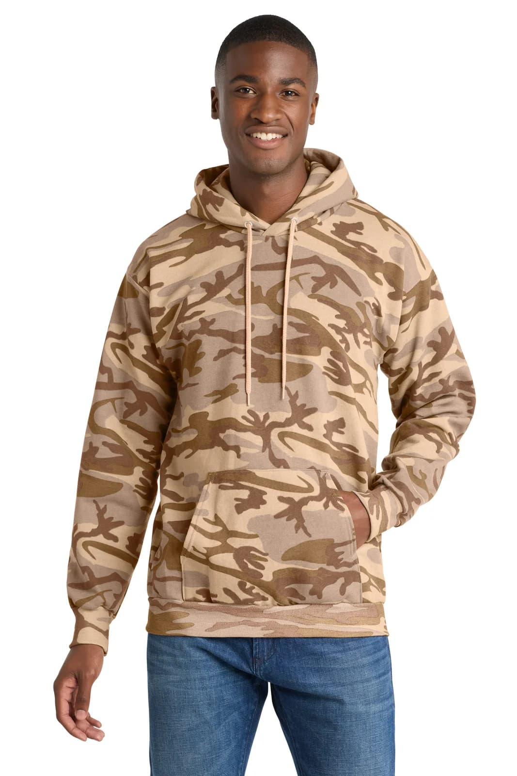 Port & Co® Core Fleece Camo Pullover Hooded Sweatshirt