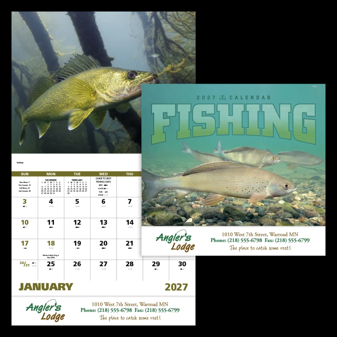 Fishing - Stapled Calendar