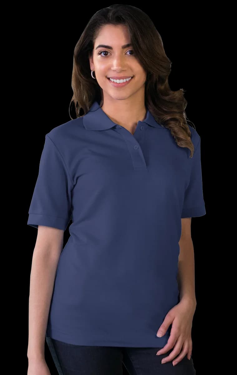 Blue Generation Ladies' Soft Touch Short-Sleeve Pique Polo