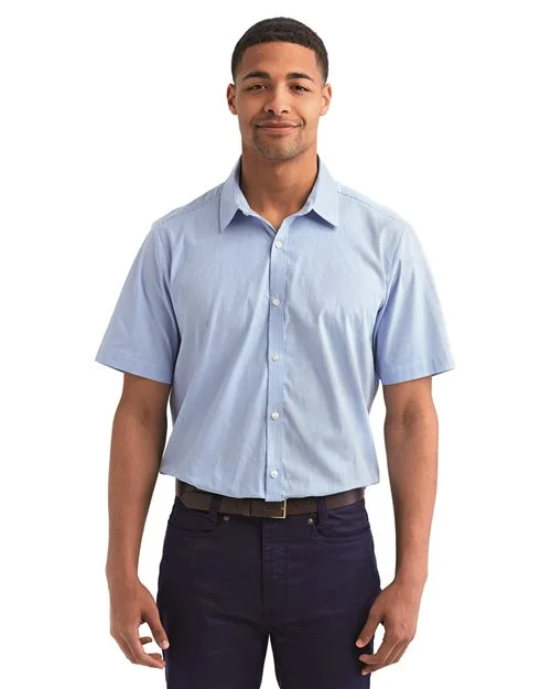 Artisan Collection by Reprime Men's Microcheck Gingham Cotton Shirt