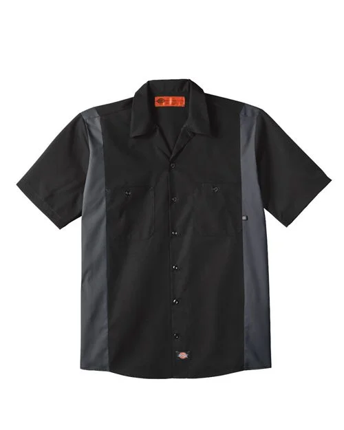 Dickies Men's Tall Industrial Colorblocked Short Sleeve Shirt