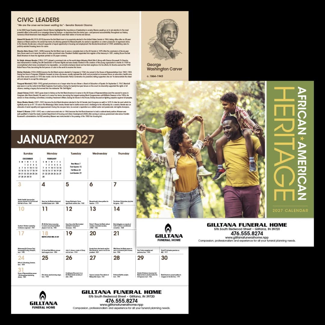 African-American Heritage: Family Calendar