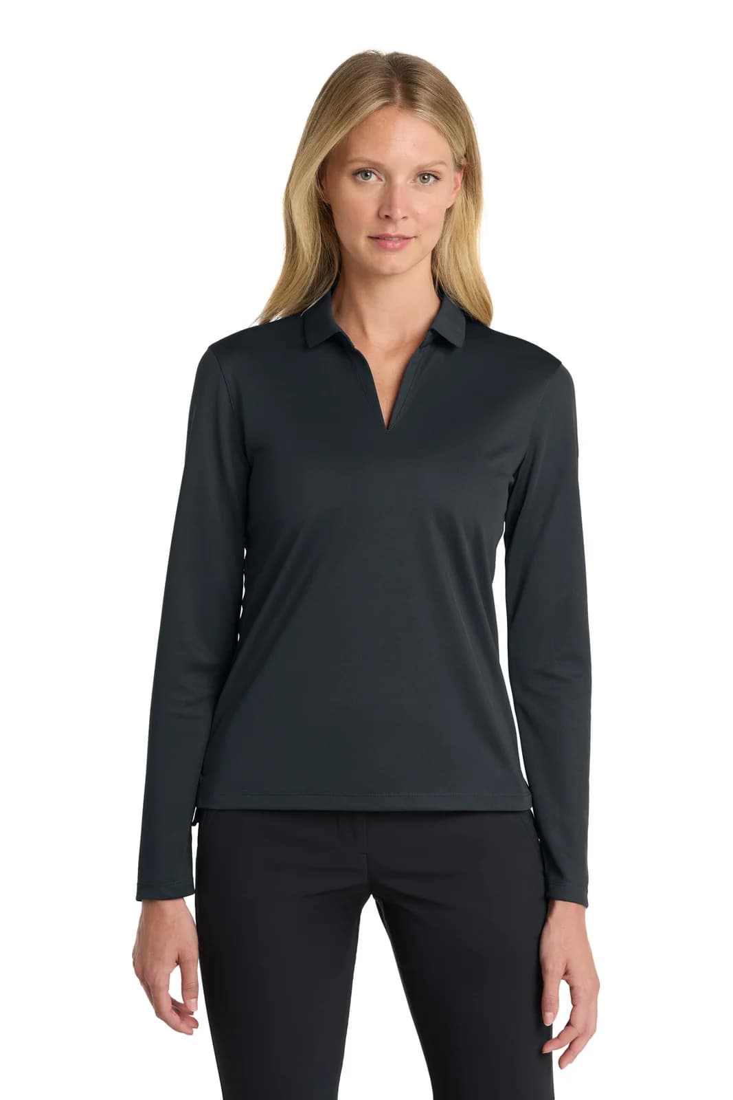 Nike Women's Dri-FIT Micro Pique 2.0 Long Sleeve Polo