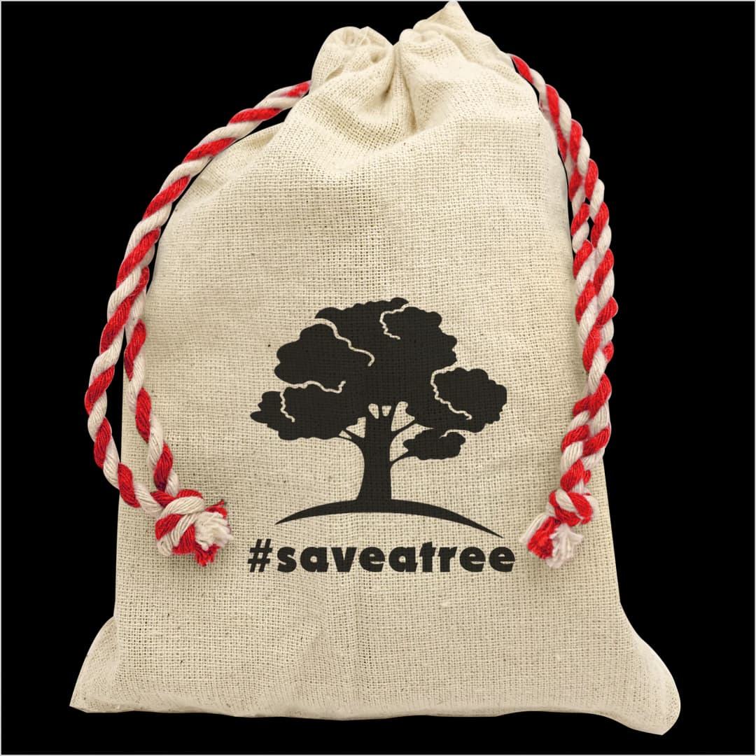 Handy Canvas Drawstring Pouch
