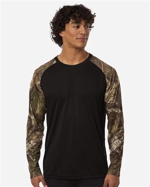 RealTree Unisex Realtree® Performance Colorblocked Long Sleeve T-Shirt
