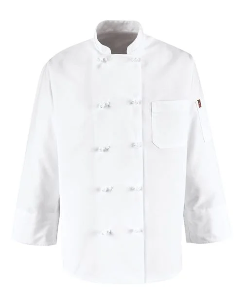 Chef Designs Ten Knot Button Chef Coat