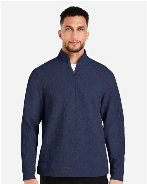 North End Men's Spirit Textured Quarter-Zip Pullover