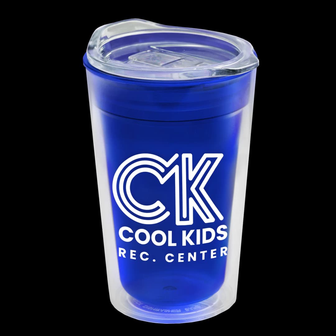 Transparent Tumbler with Slider Lid - 14 oz.