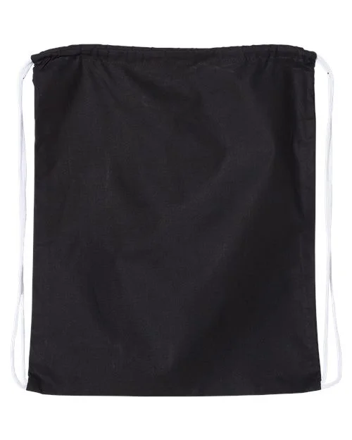 Q-Tees Large Economical Cotton Drawstring Bag