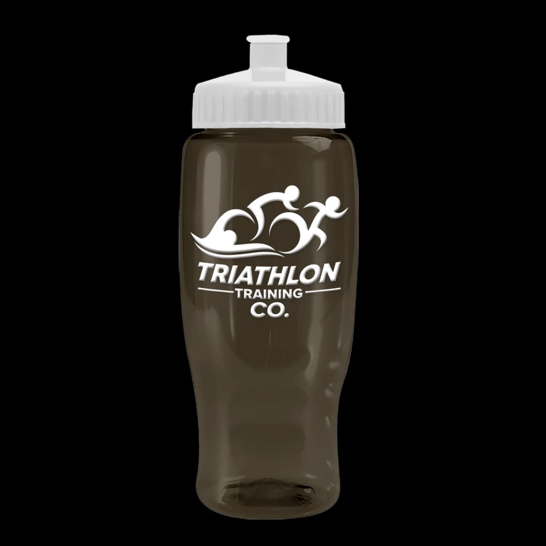 Poly+ Recycled Bottle with Push-Pull Lid - 27 oz.