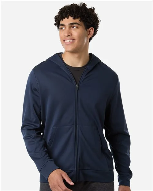 Team 365 Unisex Squad Tech Fleece Hooded Full-Zip