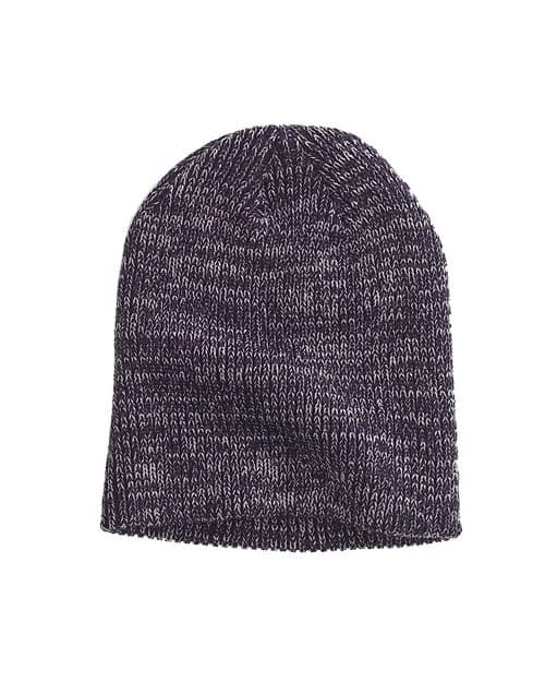 Big Accessories Ribbed Marled Beanie