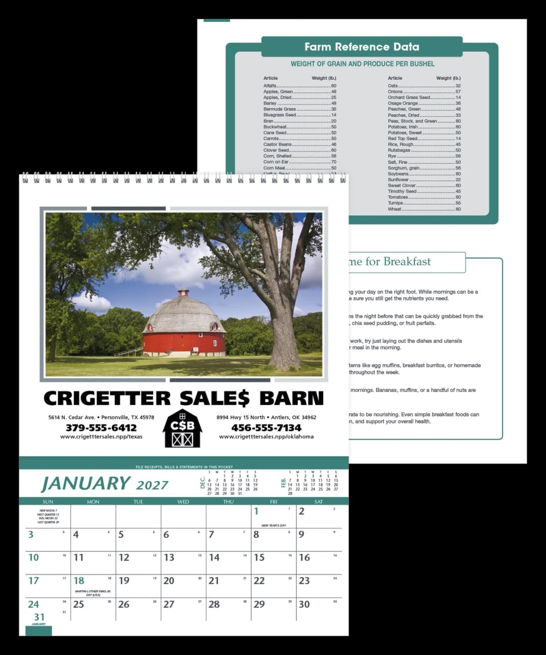 Farm Pocket Calendar