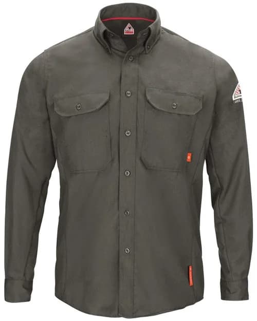 Bulwark Men's iQ Series® Long Sleeve Comfort Woven Lightweight Shirt
