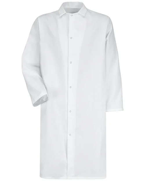 Red Kap Unisex Gripper - Front Butcher Frock - No Pockets