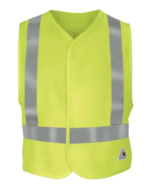 Bulwark Men's Men's Hi-Visibility Flame-Resistant Safety Vest