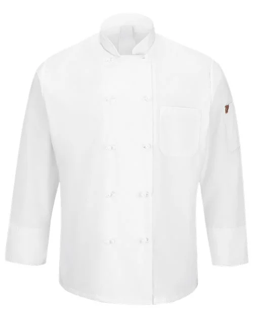 Chef Designs Mimix™ Ten Knot Button Chef Coat with OilBlok