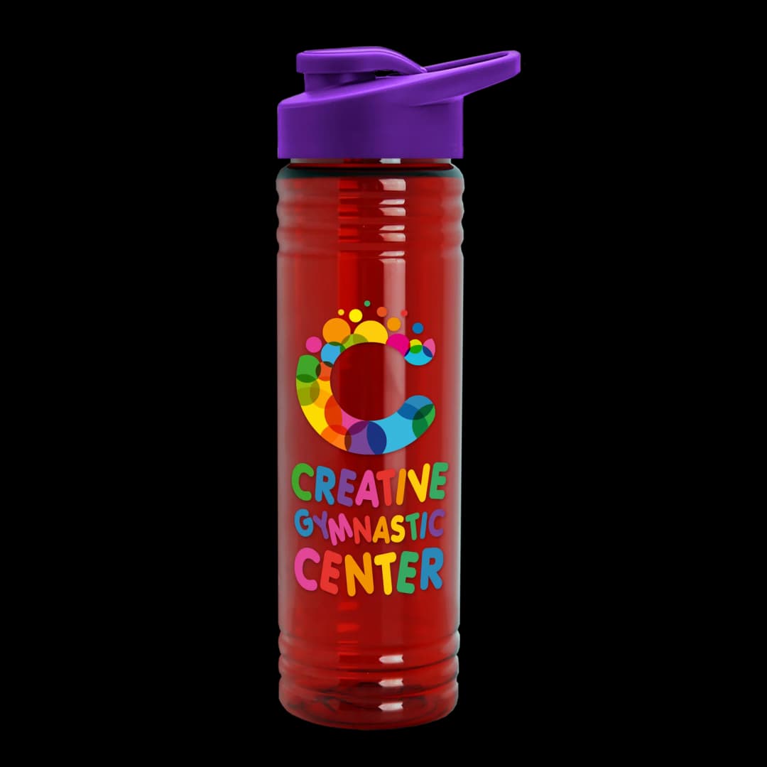 Slim Fit RPET Bottle with Drink-Thru Lid - 24 oz.