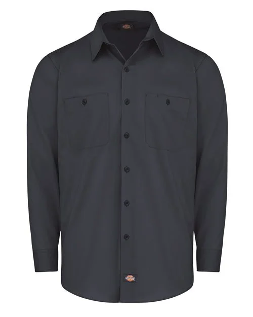 Dickies Men's Tall Industrial Worktech Ventilated Long Sleeve Work Shirt