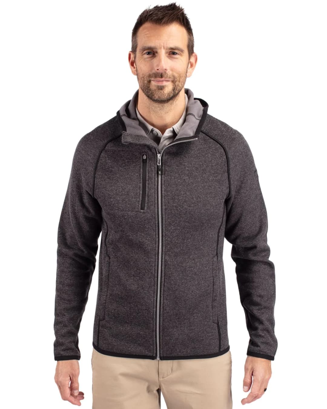 Cutter & Buck Mainsail Full Zip Hooded Mens Jacket
