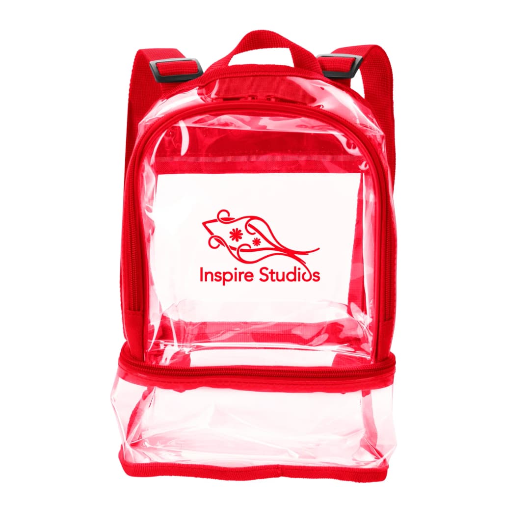 Clear Recycled TPU Dual Mini Backpack