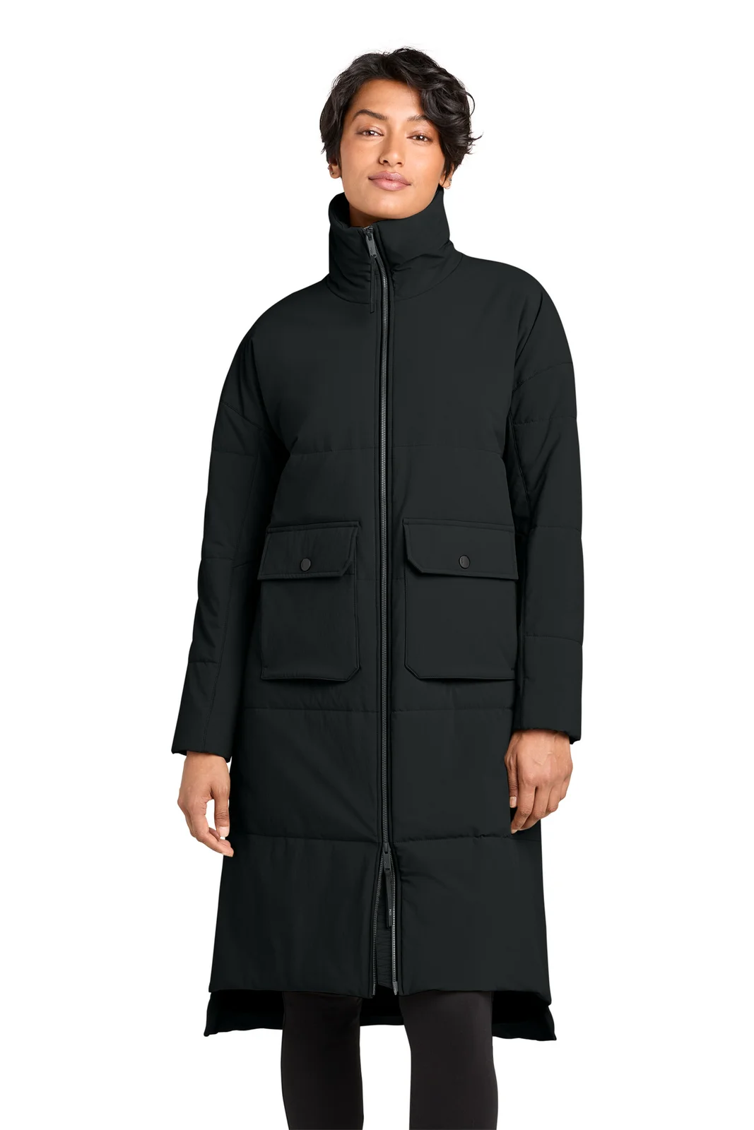 MiiR® Women's Sashiko Stretch Puffy Long Jacket