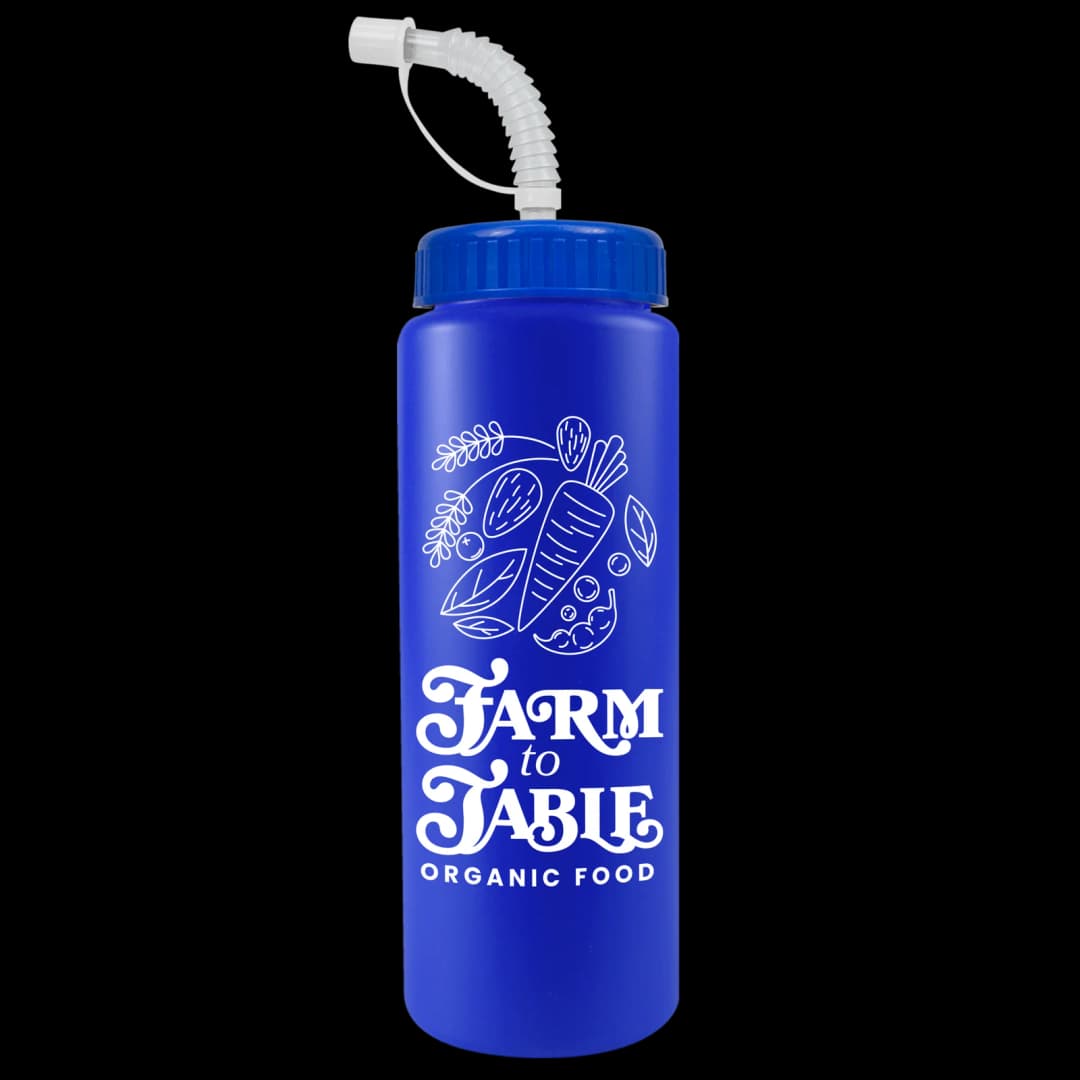 Quart Sport Bottle with Straw Lid - 32 oz.