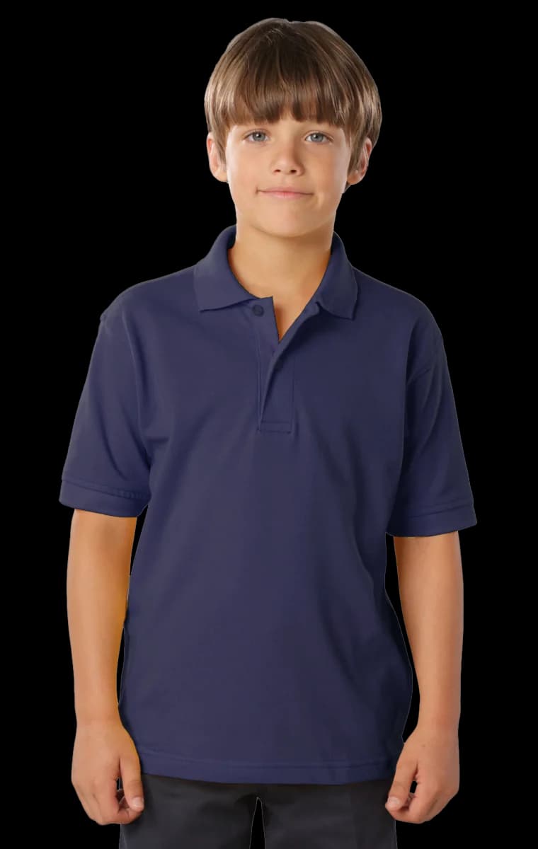 Blue Generation Youth Soft Touch Pique Polo