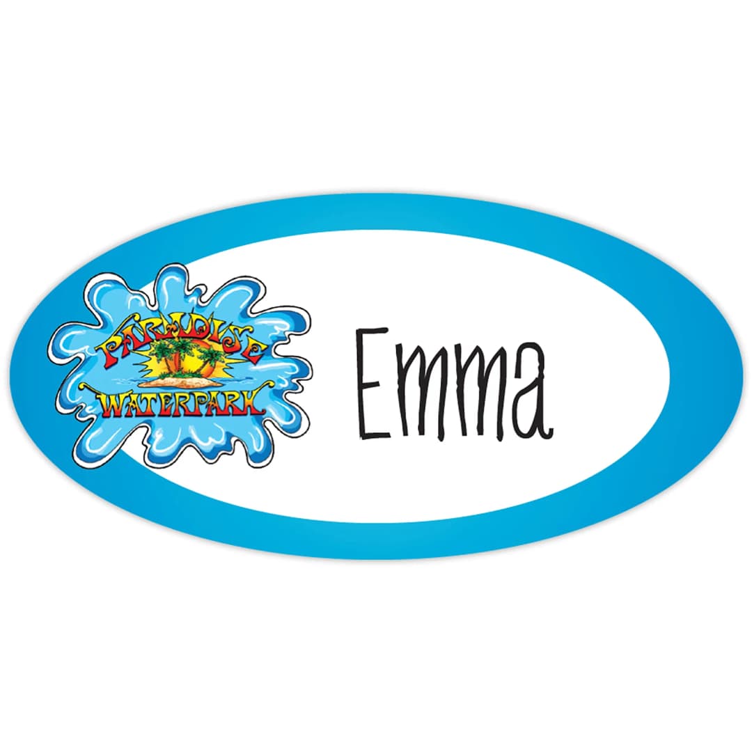 Value Reusable Name Badge: 3" X 1-1/2"