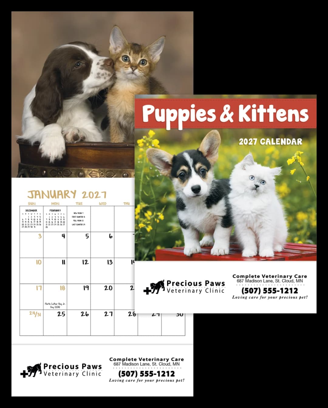 Puppies & Kittens - Mini Calendar