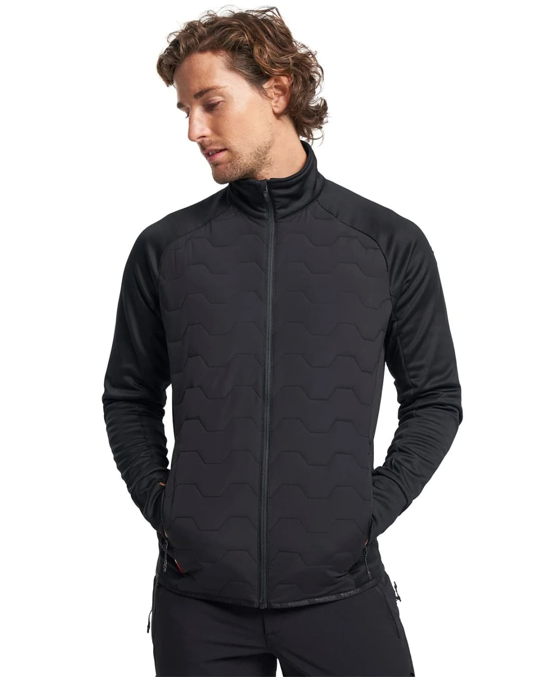 Tenson Txlite Solvik Recycled Hybrid Midlayer Mens Full Zip