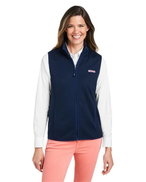 vineyard vines Women's Mountain Sweater Fleece Vest