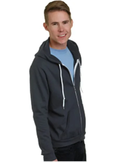 Bayside Unisex USA-Made Full-Zip Fleece HoodedSweatshirt