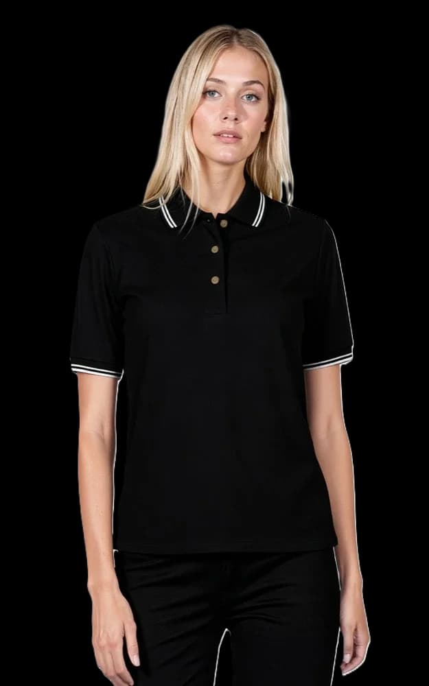 Blue Generation Ladies' Superblend Tipped Pique Polo