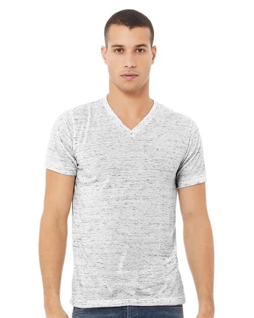 BELLA + CANVAS Unisex Textured Jersey V-Neck Tee