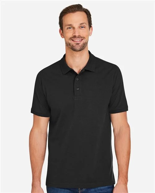 Harriton Men's Valiant Cotton Snag Protect Polo
