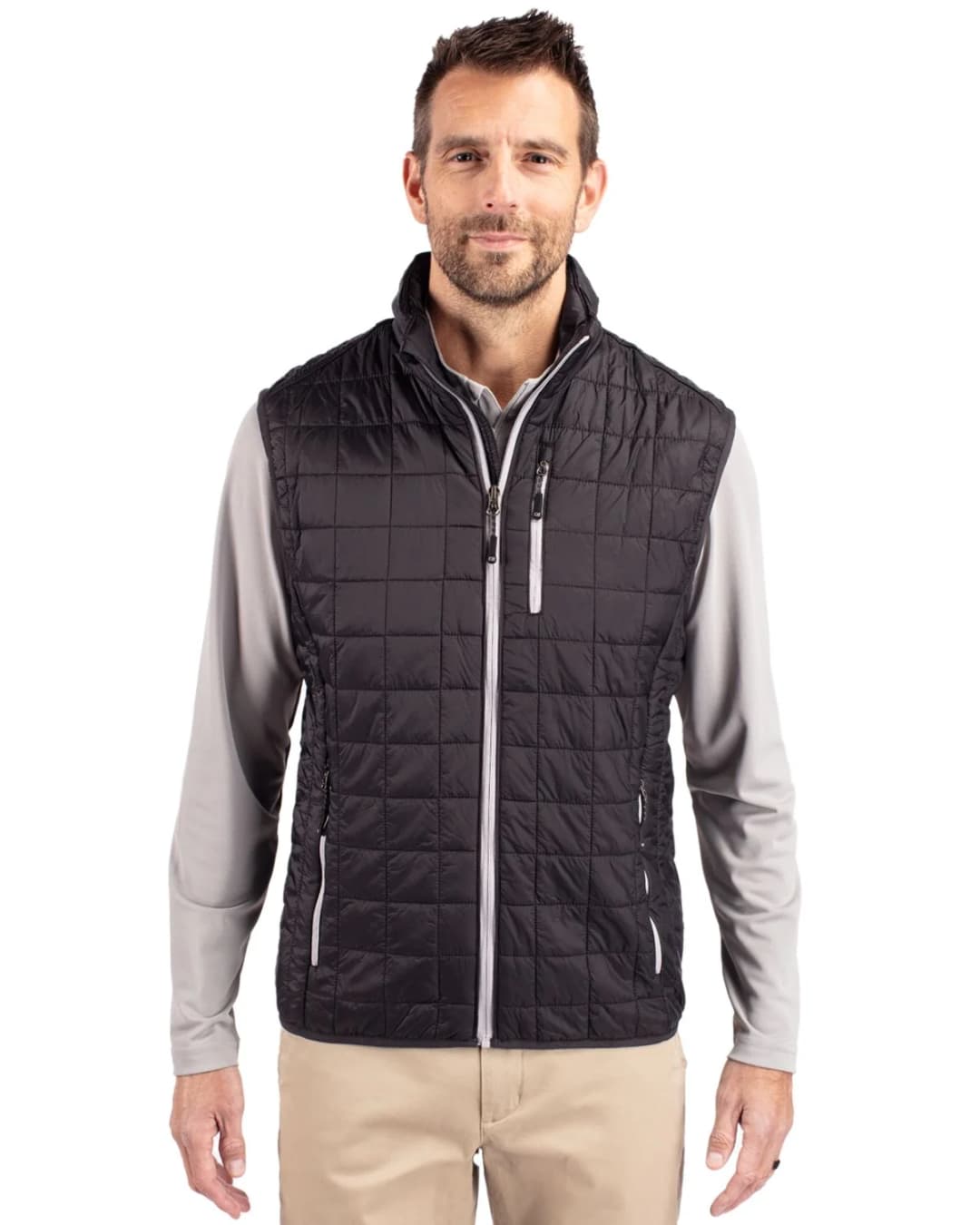 Cutter & Buck Rainier PrimaLoft® Mens Eco Insulated Full Zip Puffer Vest
