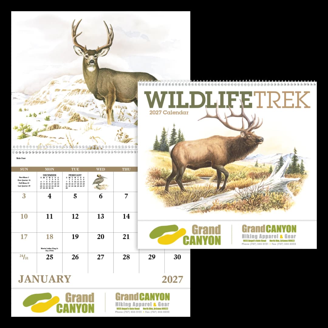 Wildlife Trek - Spiral Calendar