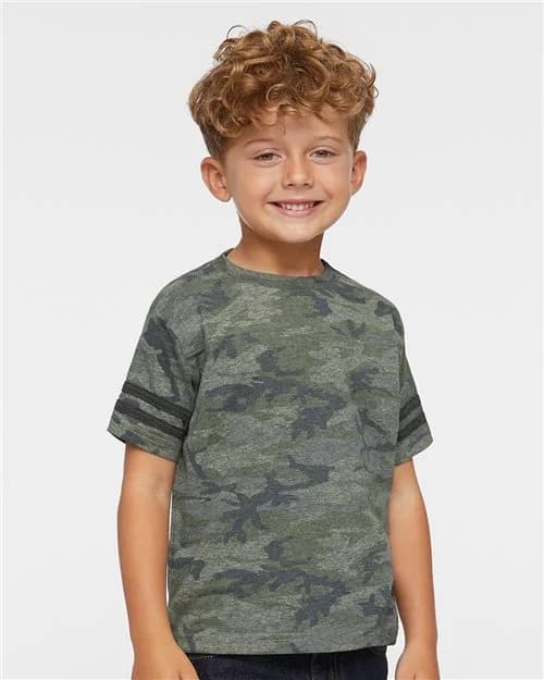 Rabbit Skins Toddler Football Fine Jersey Tee