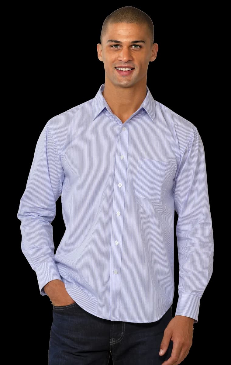 Blue Generation Men's L/S Stripe Shirt