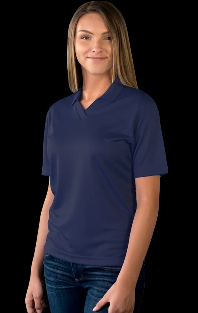 Blue Generation Ladies' Wicking V-Neck Polo