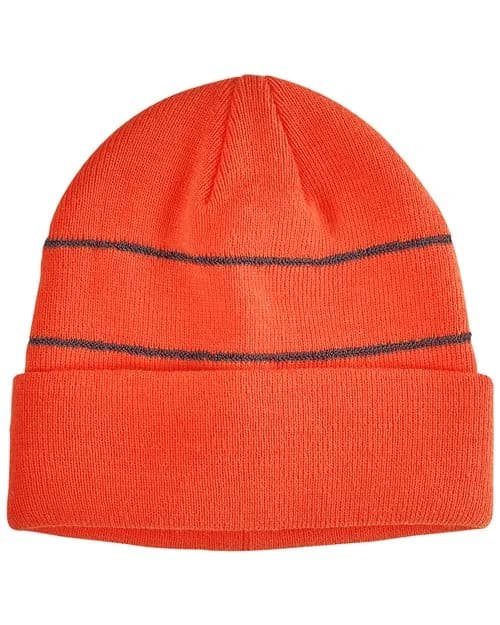 Big Accessories Reflective Cuffed Beanie
