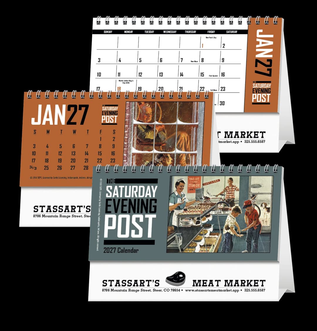 The Saturday Evening Post Desk Calendar