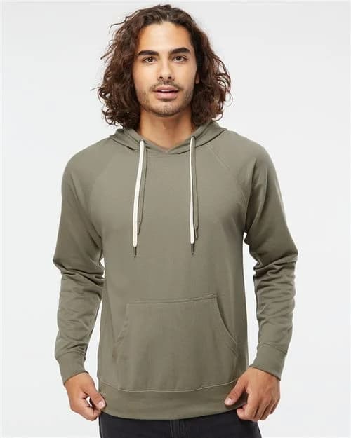 Independent Trading Co. Unisex Icon Lightweight Loopback Terry Hooded Sweatshirt