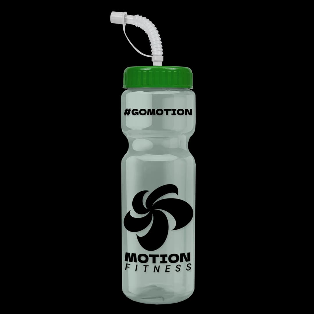 Champ Recycled Bottle with Straw Lid - 28 oz.
