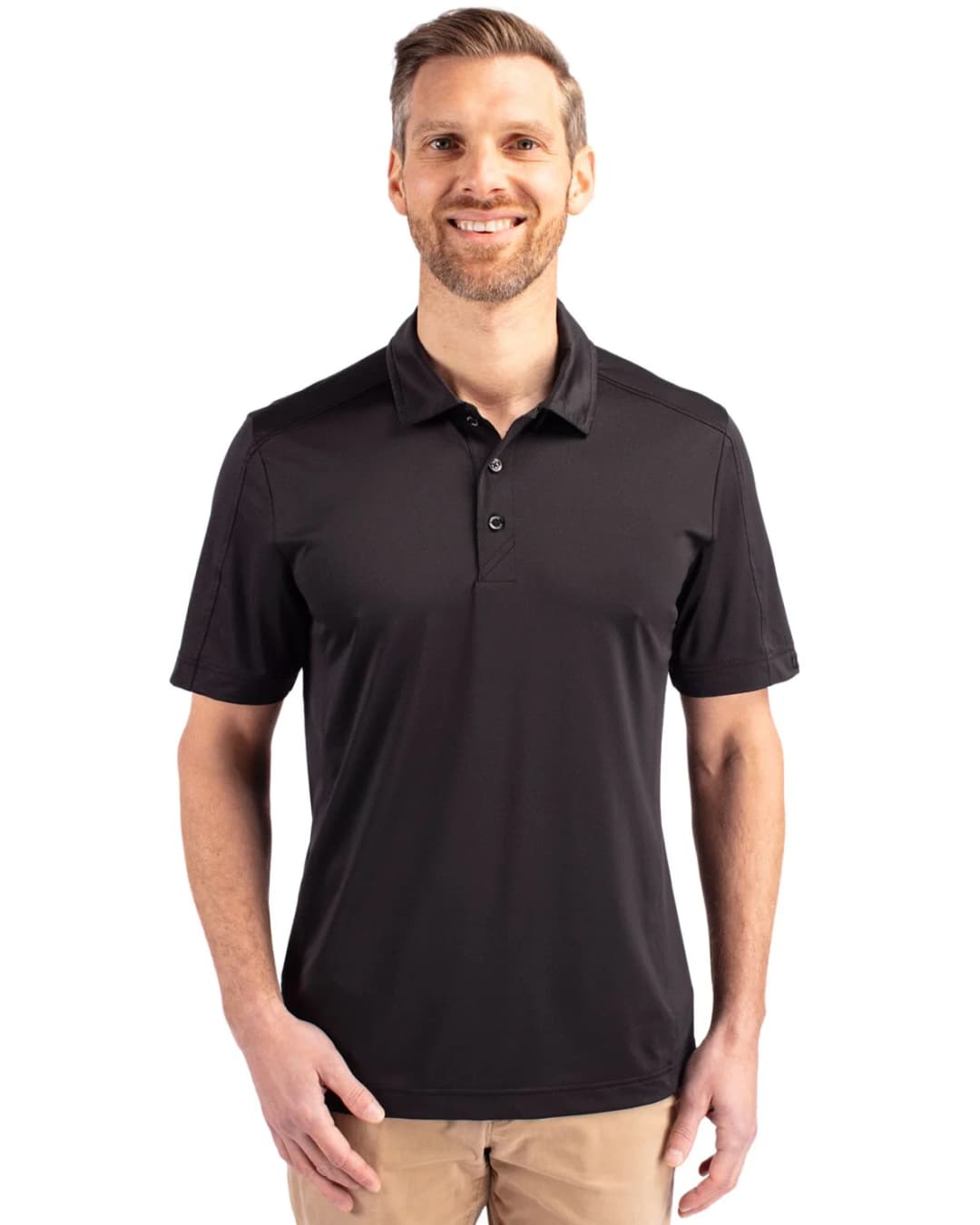Cutter & Buck Prospect Textured Stretch Mens Big & Tall Polo